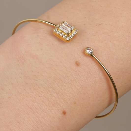 Geometric Sparkle Bangle